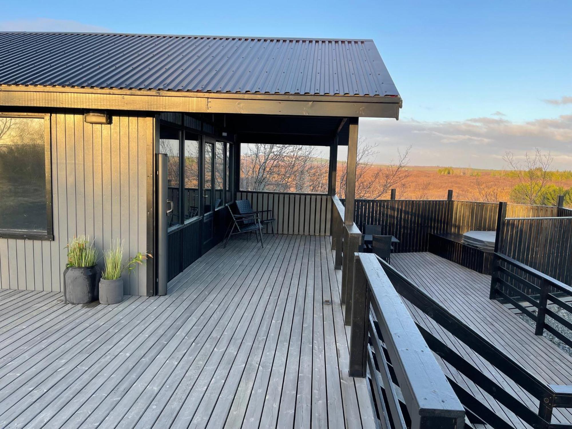 Cozy 3Br Summerhouse With Hot Tub In South Iceland Selfoss Exterior foto